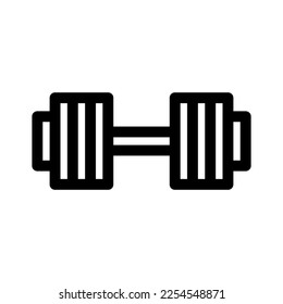 barbell icon or logo isolated sign symbol vector illustration - high quality black style vector icons

