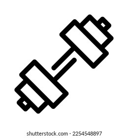 barbell icon or logo isolated sign symbol vector illustration - high quality black style vector icons
