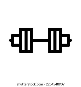 barbell icon or logo isolated sign symbol vector illustration - high quality black style vector icons
