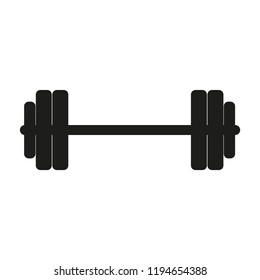 barbell icon on white