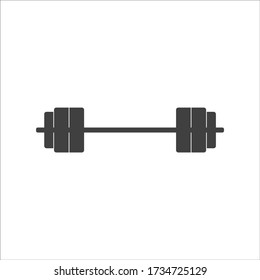 barbell icon on a white background. EPS10