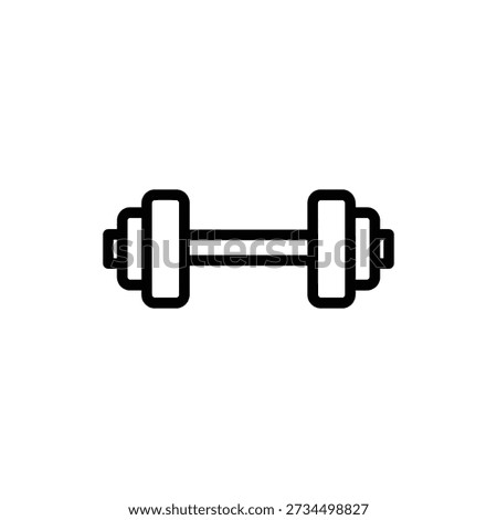 Barbell Icon Representing Strength Training and Fitness