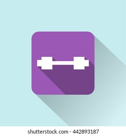 barbell icon. barbell sign