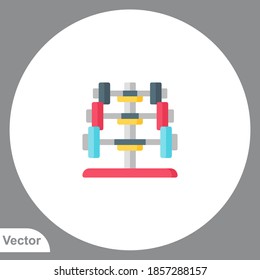 Barbell icon sign vector,Symbol, logo illustration for web and mobile
