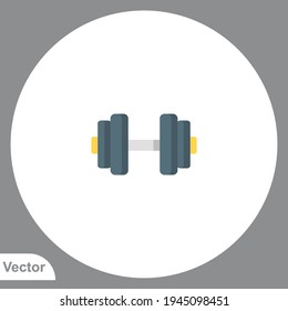 Barbell icon sign vector,Symbol, logo illustration for web and mobile