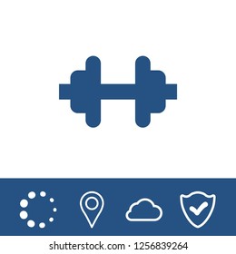 Barbell icon sport vector illustration