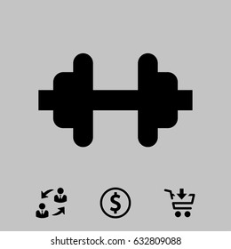 Barbell icon sport vector illustration