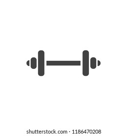 Barbell icon, stock vector illustration flat design style