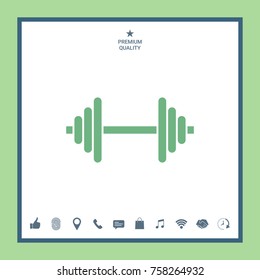 Barbell icon symbol
