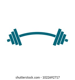 barbell icon in trendy flat style 