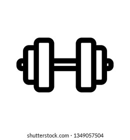 barbell icon vector