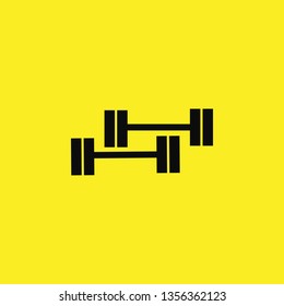 barbell icon vector