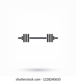 barbell icon . Vector  Eps 10 