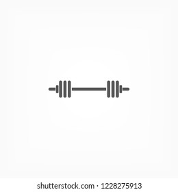 barbell icon . Vector  Eps 10 