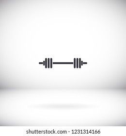 barbell icon . Vector  Eps 10 