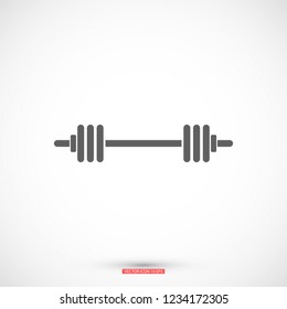 barbell icon . Vector  Eps 10 