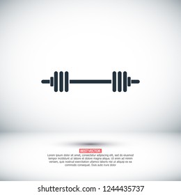 barbell icon . Vector  Eps 10 