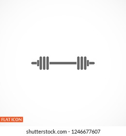 barbell icon . Vector  Eps 10 