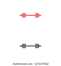 barbell icon . Vector  Eps 10 