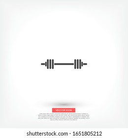 barbell icon . Vector Eps 10 . Lorem Ipsum Flat Design