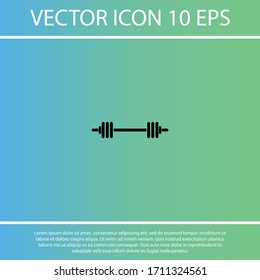 barbell icon . Vector  Eps 10 . Lorem Ipsum Flat Design 