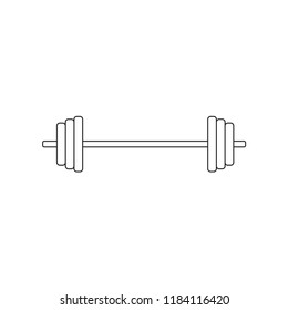 barbell icon- vector illustration