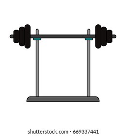 barbell icon vector illustration