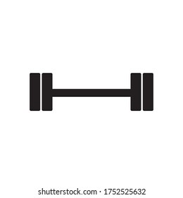 Barbell Icon Vector Illustration Design