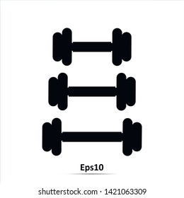 Barbell icon. Vector Illustration. Eps10