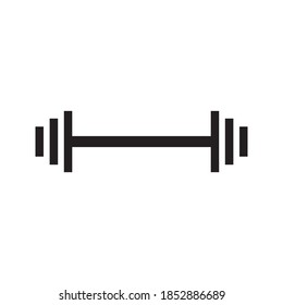 barbell icon vector illustration template on white backround