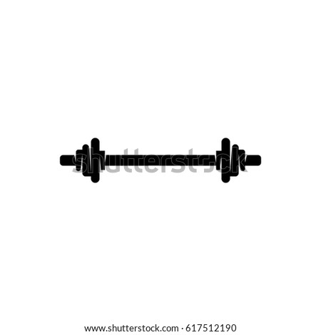 Barbell icon. Vector logo illustration isolated sign symbol