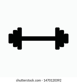 barbell icon vector sign symbol isolated