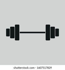 barbell icon vector sign symbol for design