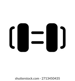Barbell-Symbol, Vektorsymbol-Entwurfsgrafik