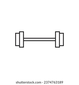barbell icon vector template illustration logo design