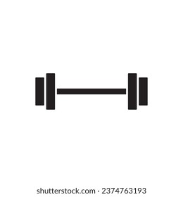 barbell icon vector template illustration logo design
