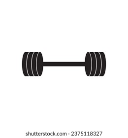 barbell icon vector template illustration logo design