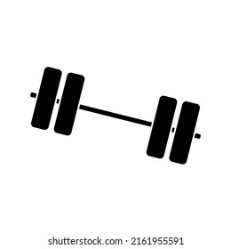 Barbell icon vector in trendy