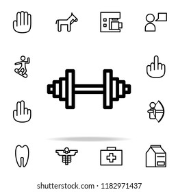 barbell icon. web icons universal set for web and mobile