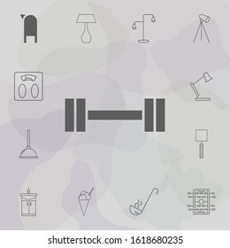 Barbell icon. Web icons universal set for web and mobile