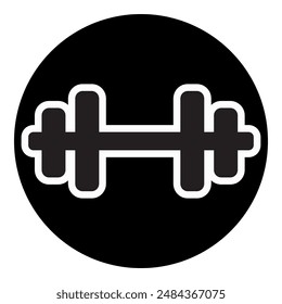 barbell icon. Weight Lifting flat icon. For the sports area or gym icon. vector eps 10.