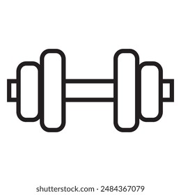 barbell icon. Weight Lifting flat icon. For the sports area or gym icon. vector eps 10.