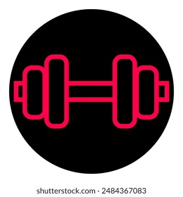 barbell icon. Weight Lifting flat icon. For the sports area or gym icon. vector eps 10.