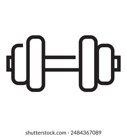 barbell icon. Weight Lifting flat icon. For the sports area or gym icon. vector eps 10.