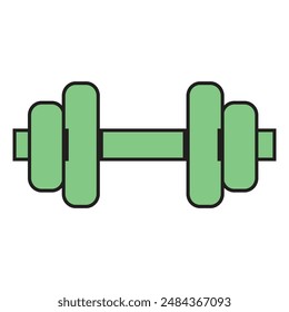 barbell icon. Weight Lifting flat icon. For the sports area or gym icon. vector eps 10.