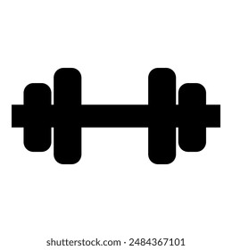 barbell icon. Weight Lifting flat icon. For the sports area or gym icon. vector eps 10.