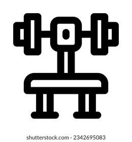 barbell icon for your website, mobile, presentation, and logo design.