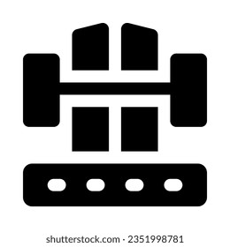 barbell icon for your website, mobile, presentation, and logo design.