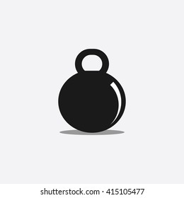 Barbell icon,bodybuilding vector.