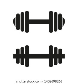 Barbell icons on white background. Vector illustration